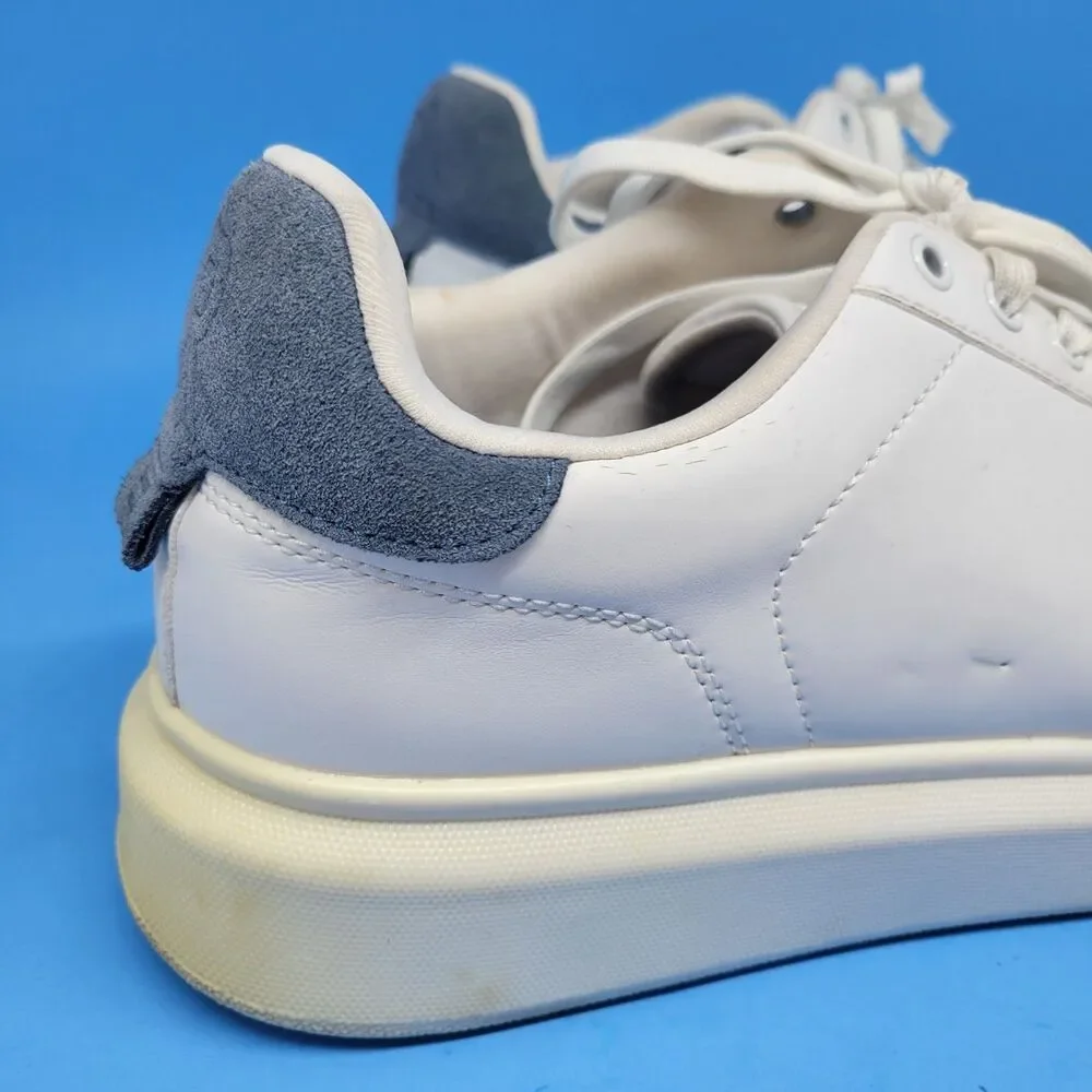 Pull & Bear White Leather Sport Trainer Men's Sz 10 EUR 43 Pre-Owned Sneaker